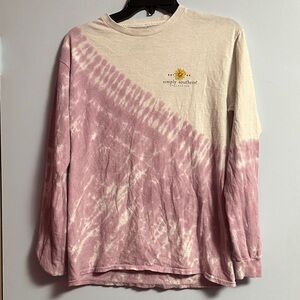 Simply Southern Cream and Pink Tie-Dye Long Sleeve